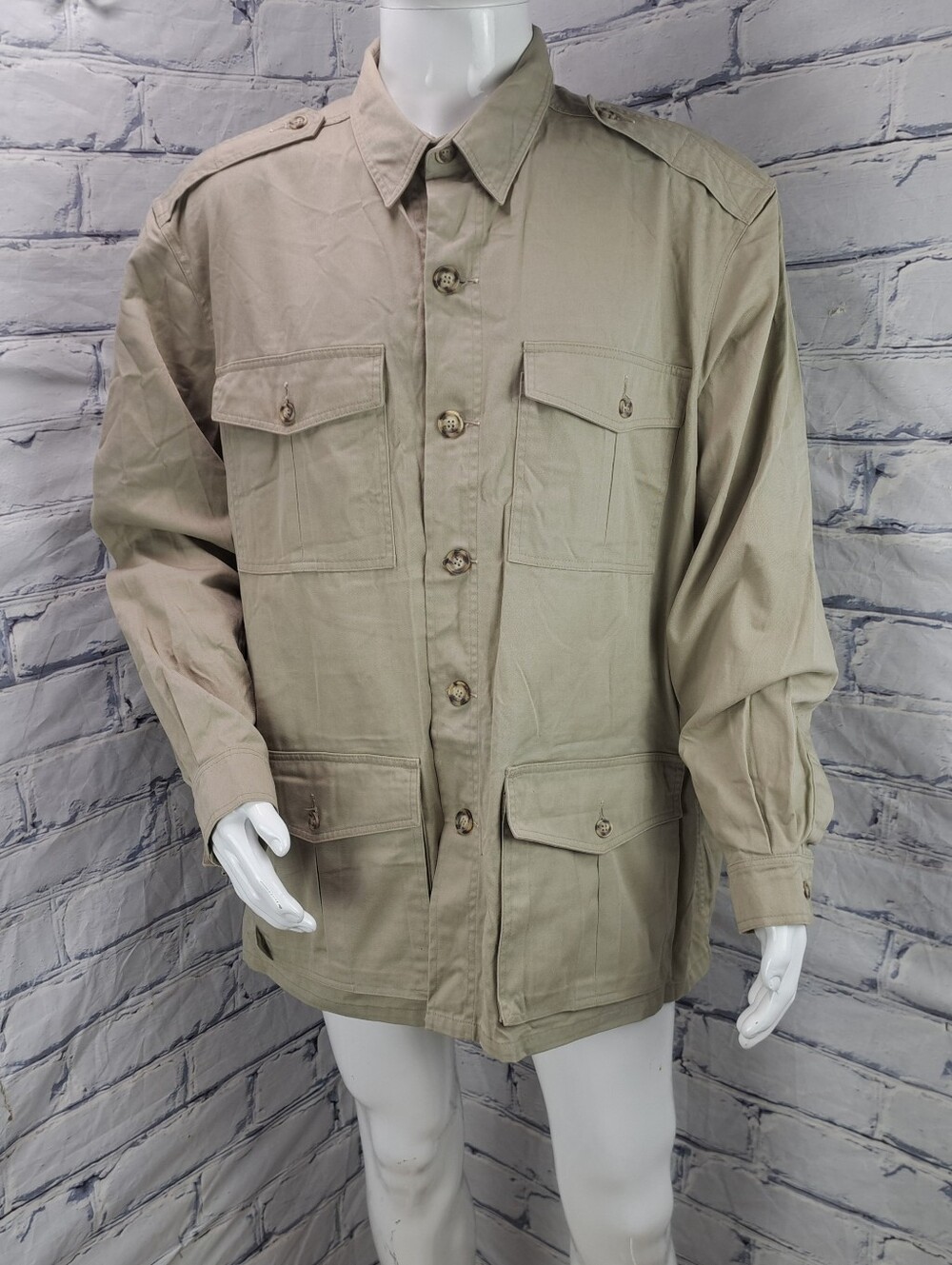 Tilley Give Em Hell Men's Vintage Safari Cargo Shirt Jacket Fishing Camping 3XL